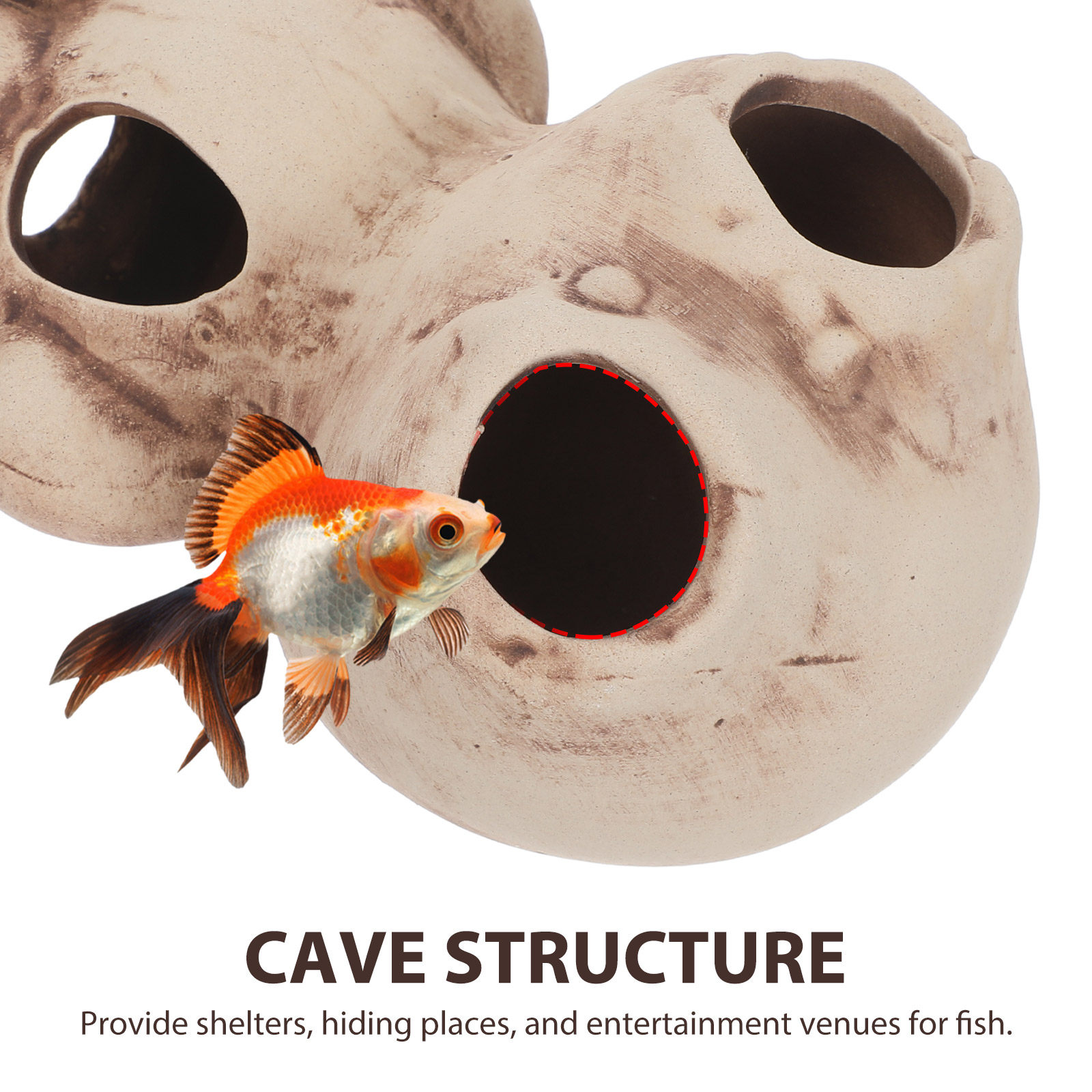 Aquarium Shrimp Shelter House  - đánh giá và giá Hide Cave Ceramic