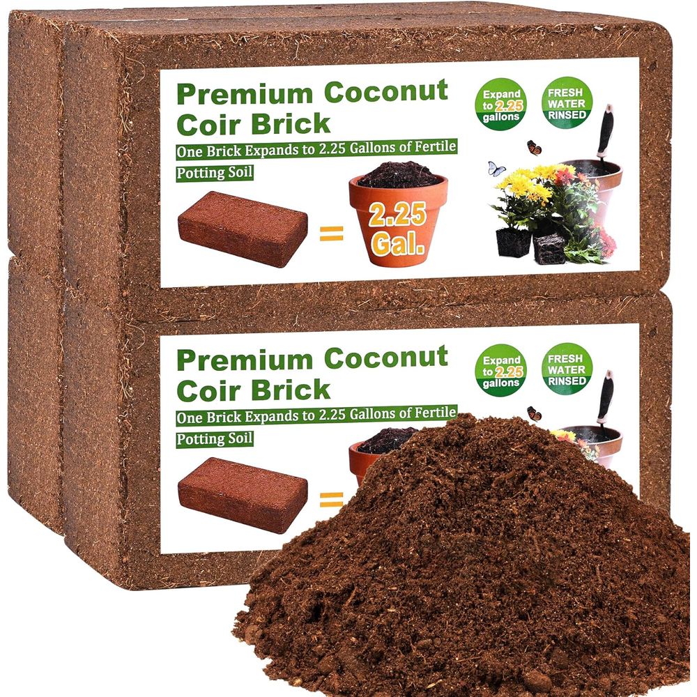 Organic Coconut Coir 4 Pcs Com - đánh giá và giá Substrate Coconut Fiber