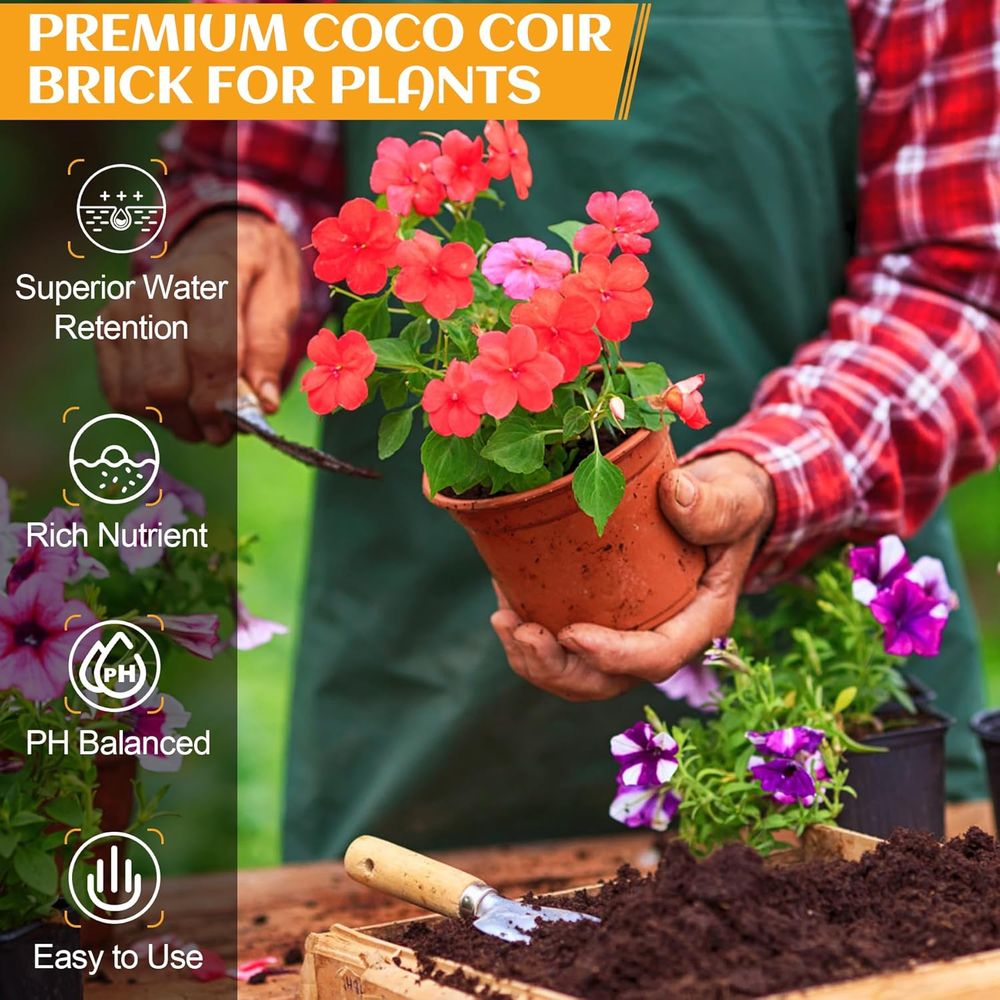 Organic Coconut Coir 4 Pcs Com - đánh giá và giá Substrate Coconut Fiber