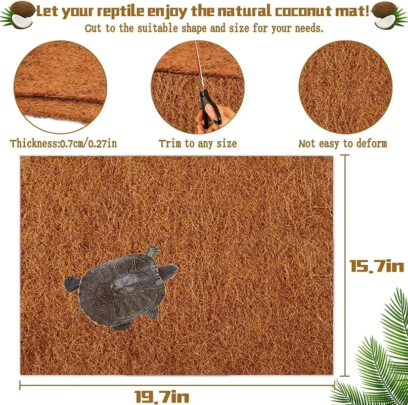 Reptile Carpet Natural Coconut - đánh giá và giá Substrate Coconut Fiber