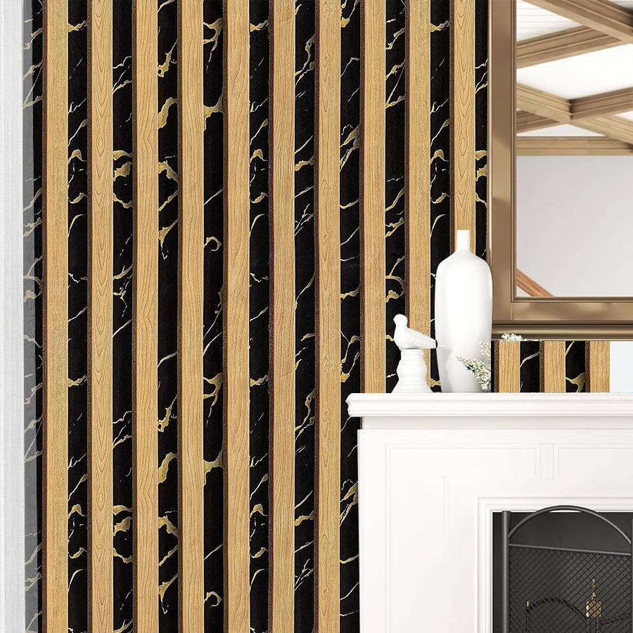 Yellow Grid Striped Self-adhes - đánh giá và giá Pvc Panel Background